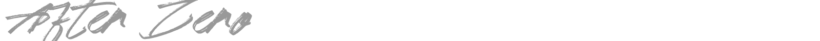 After Zero font preview